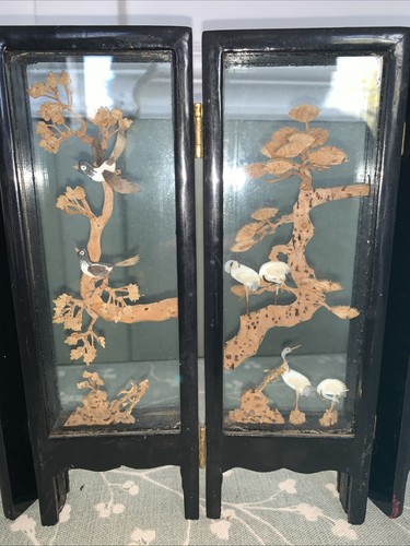 Antique chinese cork diorama - chinese,