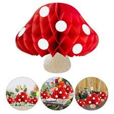 Paper Mushroom Honeycomb Ornament Birthday Party Supply Wedding Decoration