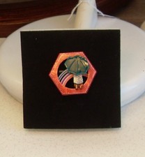 Lea Stein brooch, girl with