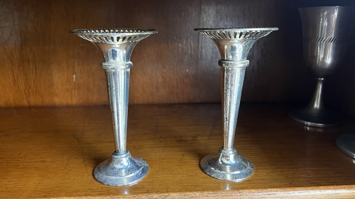 Vintage silver plated trumpet - silver,