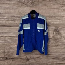 Adidas Jacket Retro Track Blue Large XL 40-42” 1989-1996 Vintage