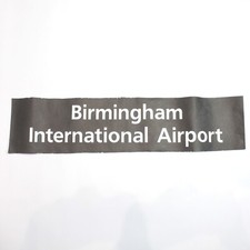 Birmingham International Airport Bus blind destination vintage printed West Midl
