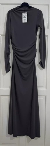 Zara grey high neck - high, draped