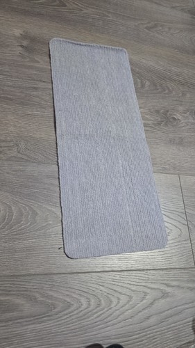 Grey ribbed stair treads - ribbed,