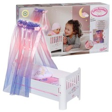 Sweet Dreams Bed Doll Bed with Light Up Canopy Mattress Matching Pillow and