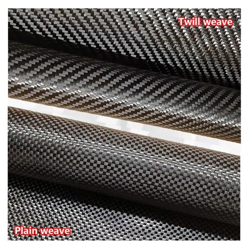 200gsm black plain twill - 3k,