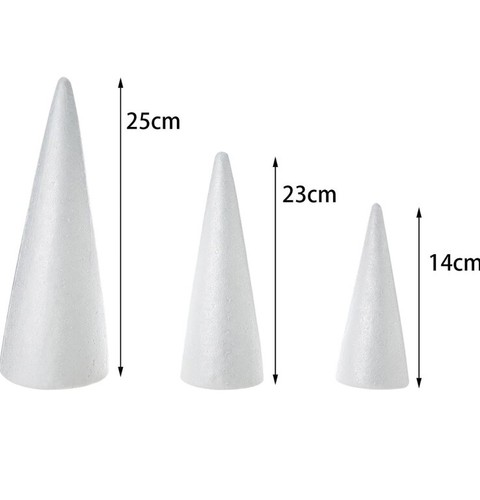 Fityle polystyrene cones - polystyrene, 14cm