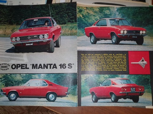 Opel manta 16s reportage old - reportage,
