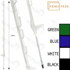 Electric Fence Poly Posts 120cm (4ft) for Temporary Fencing for Garden Livestock