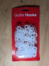 Mini Gutter Hook S Shape Christmas Fairy Light Hanger Clear Plastic Clips