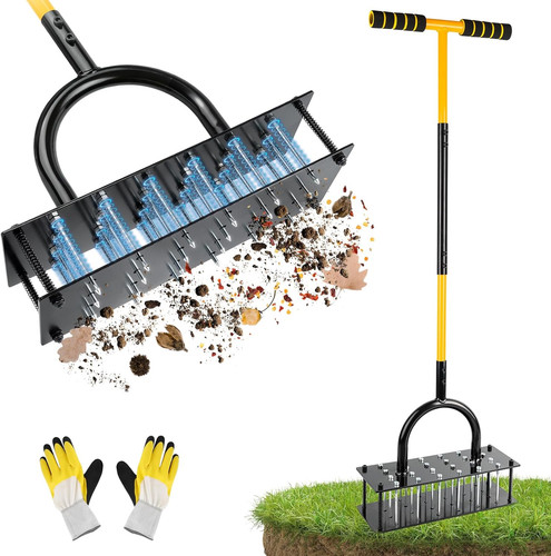 Enlarged lawn aerator - aerator, tool