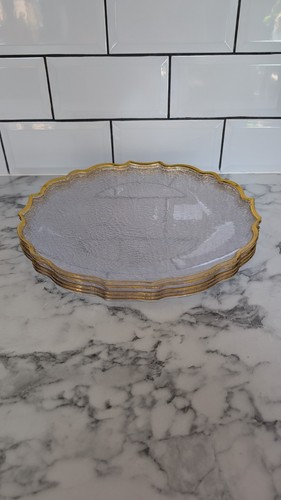 33cm clear textured acrylic - 33cm,