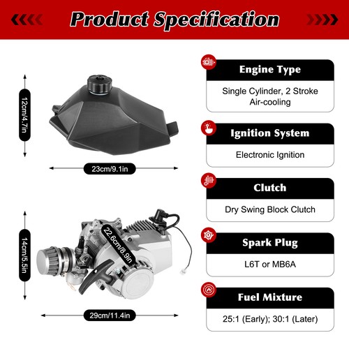 Stroke 49cc gas - stroke,