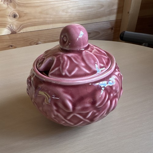 Vintage wade pink sugar - wade, bowl