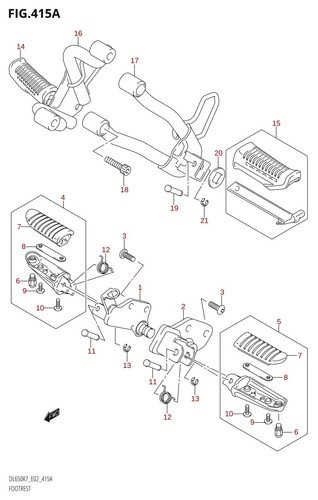 Suzuki genuine bolt 8mm - bolt, 40mm