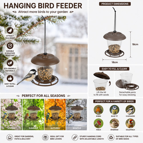 Hanging bird feeder 18cm - bird, wild