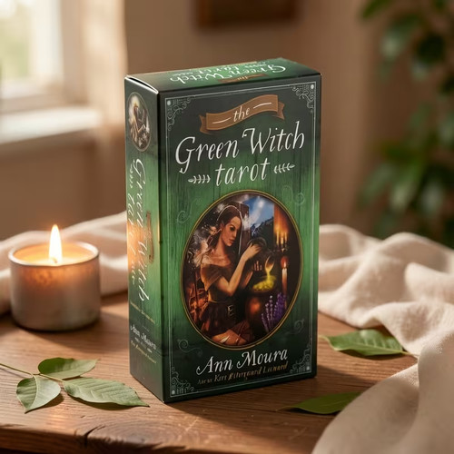 The green witch tarot - witch, cards