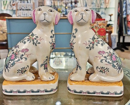 Pair polychrome hand - hand, painted