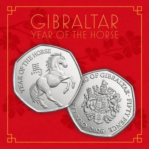 2026 gibraltar 50p coin - gibraltar,