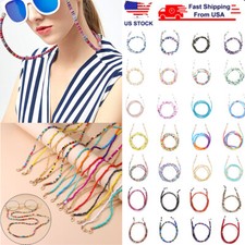 Glasses Neck Chain Rope Lanyard Beaded Sunglasses Strap Spectacles Reading Cor L