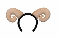 Ram Horns Headband Cosplay Nativity Christmas Fancy Dress Sheep Goat Animal Ears