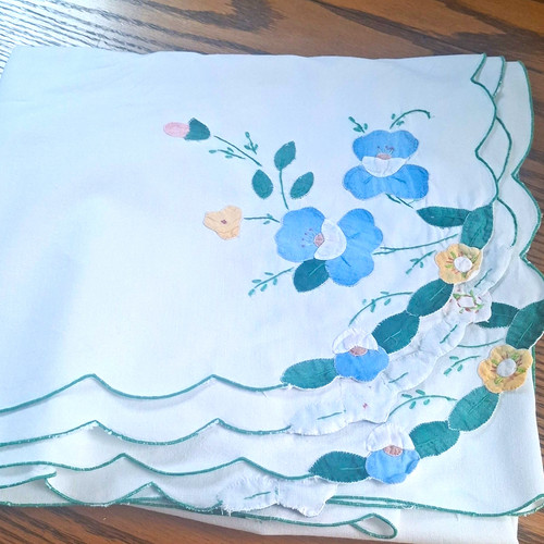 Embroidered floral rectangular - floral,