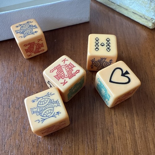 Vintage poker dice boxed - vintage,