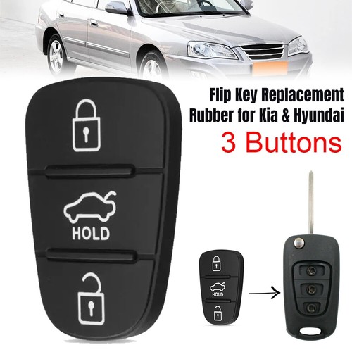 Button car rubber key pad - 2x, 3