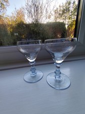 Cordial Glasses ,Blue Steamed