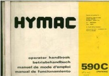 HYMAC EXCAVATOR 590C OPERATORS MANUAL