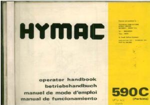 Hymac excavator 590c operators - hymac,