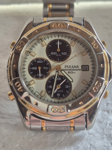 Pulsar two tone silver gold - two,