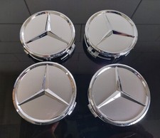 Set of 4 x Mercedes Centre Caps 75mm 