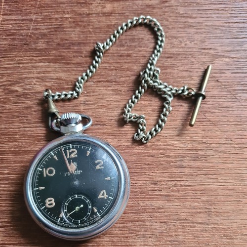Vintage metal ingersoll pocket - metal,