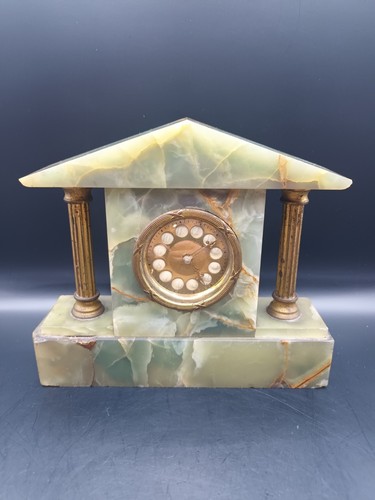 Onyx mantle clock west germany - mantle,
