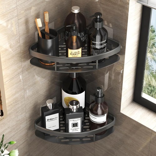 Black corner shower caddy - corner,