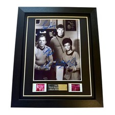 STAR TREK SIGNED FRAMED FILM