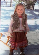 New Original Sirdar Aran/Foxy Waistcoat Knitting Pattern, 2194