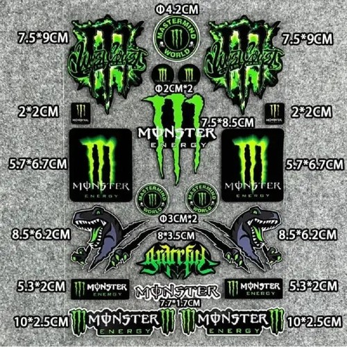Monster reflective motorcycle - reflective,