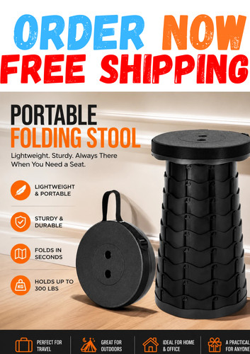 Folding stool portable - folding,