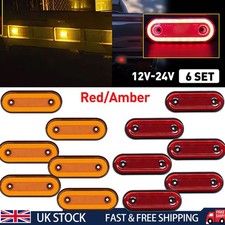 6pcs 12 24V LED Lights Side