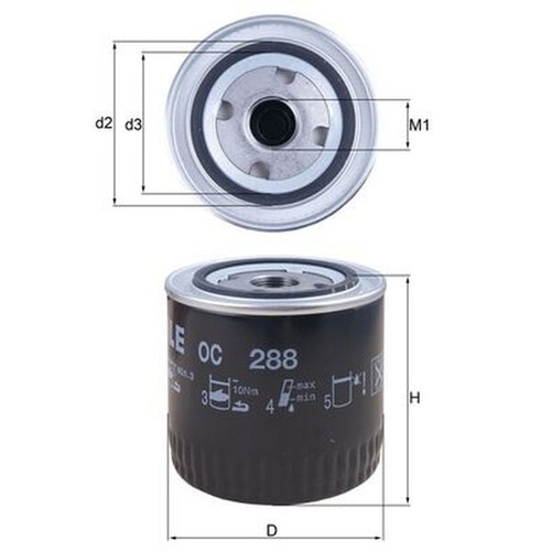 Oil filter for - filter, 4.6