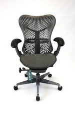 UK Delivery | Herman Miller Mirra Chairs | Triflex | Graphite | Light Grey Seat