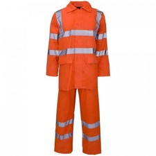 Graft Gear Hi-Vis Orange Waterproof Rain Suit - Medium Size – 2-Piece Set - 5241