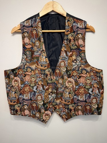 Vintage tapestry waistcoat - tapestry,
