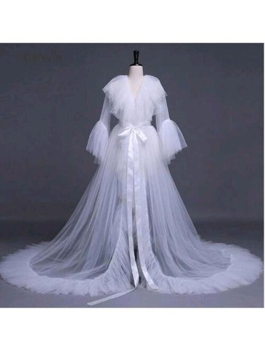 Women white tulle wedding - white,