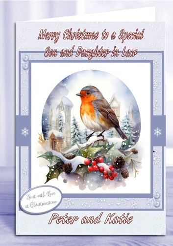 Personalised christmas card - personalised,
