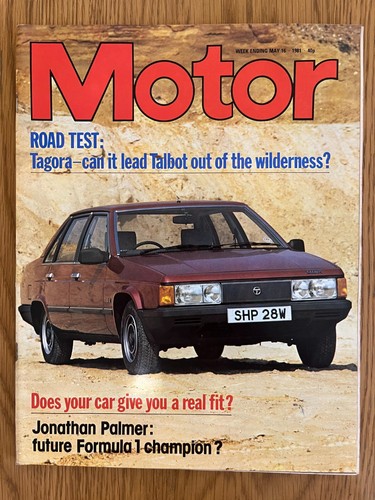 Motor magazine talbot - talbot, tagora