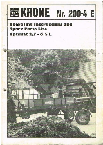 Krone optimat 5l manure - optimat,