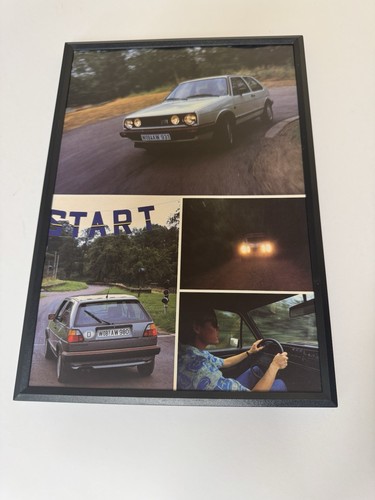 Framed original mk2 golf - framed,